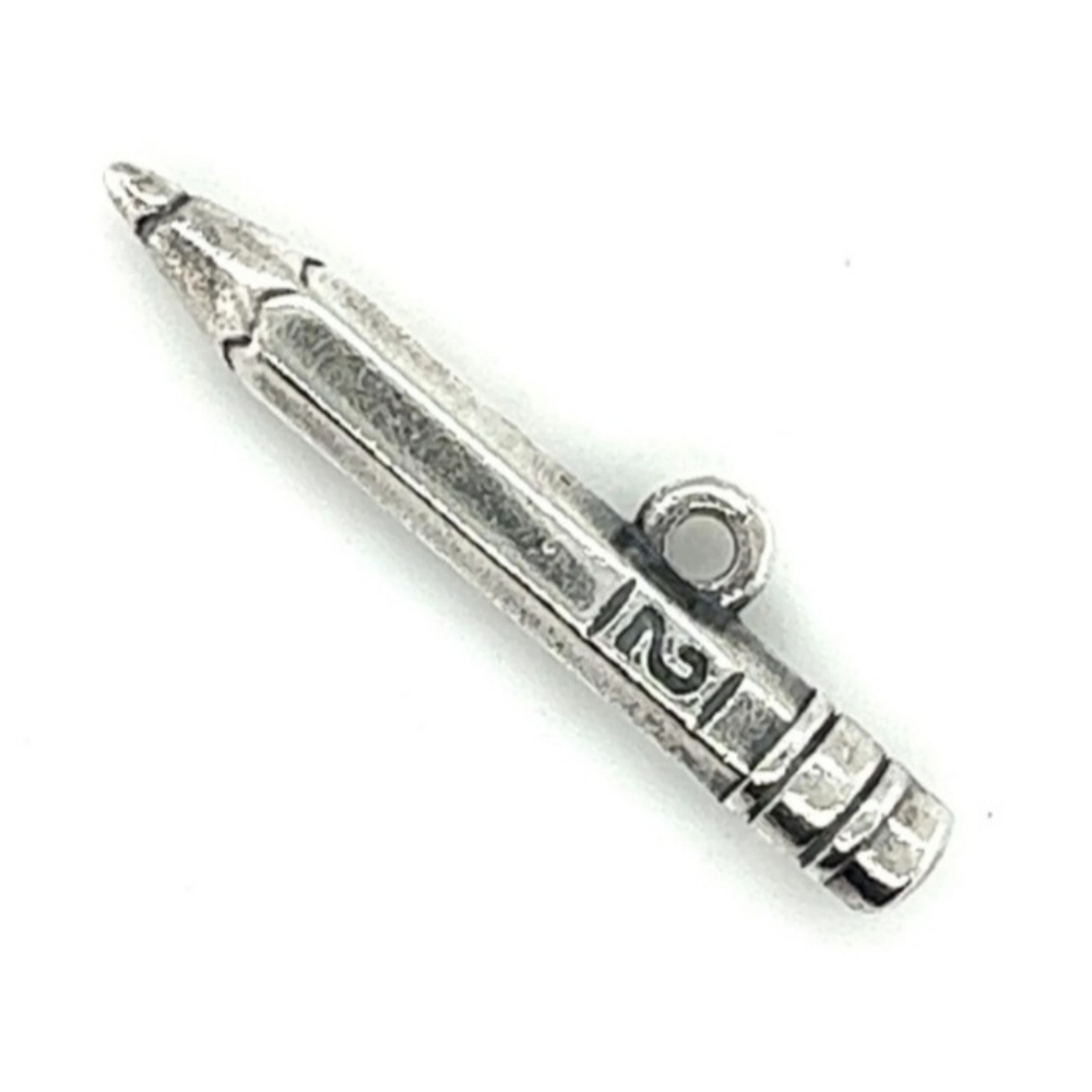 Retired James Avery Number 2 Pencil Charm - Picture 6 of 10